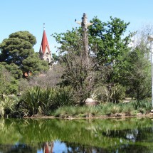 The central park in the town Tornquist